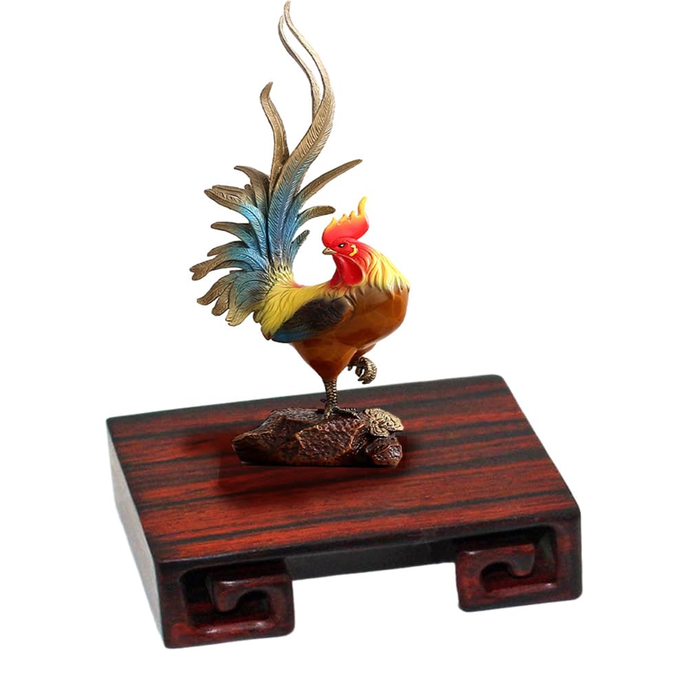 GOLDY&WENDY Oriental Home Decoration Chicken Wing Wood Display Stand Pedestal Round Wooden Hollow Carved Base (2.2 GOLDY&WENDY Oriental Home Decoration Chicken Wing Wood Display Stand Pedestal Round Wooden Hollow Carved Base (2.2