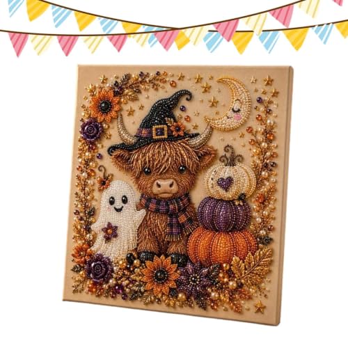 Arte con perlas de Halloween 3D, el regalo festivo ideal de manualidades para niños y adultos