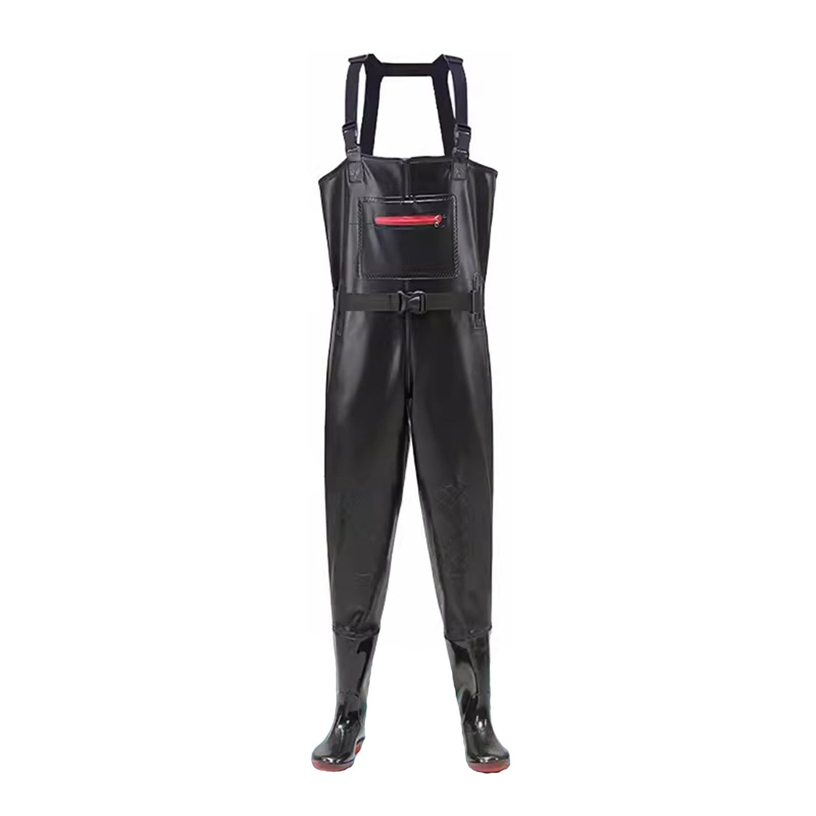 Buty i wodery Wodoodporne Wodery Wędkarskie Z PVC Dla Mężczyzn I Kobiet, Lekkie Buty Do Woderów Na Klatkę Piersiową Do Polowania I Brodzenia Z Uszczelnionymi Kieszeniami