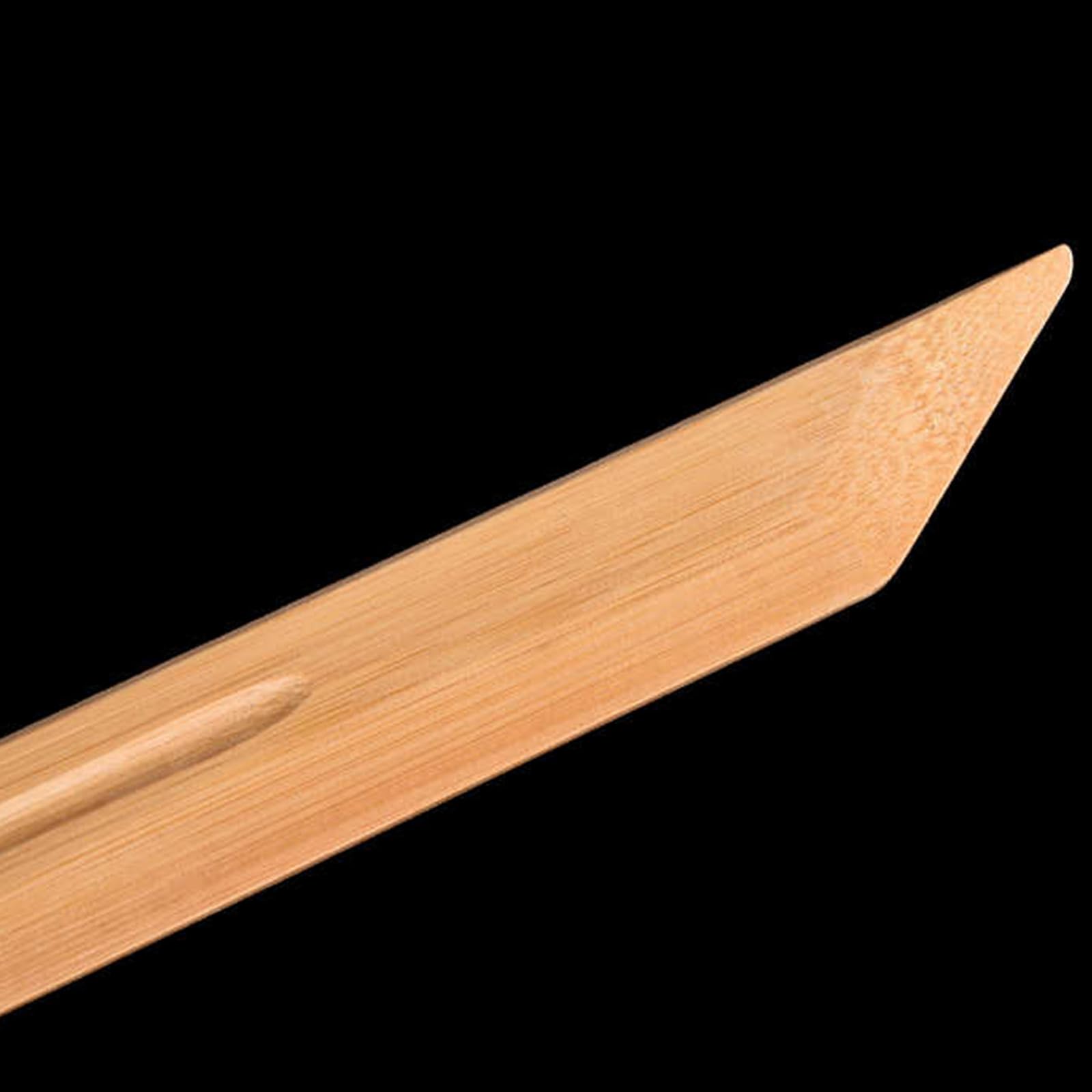 Sabre de samouraï en bambou naturel de 100,5 cm,Bokken fait main,sabre droit de samouraï en bois,katana en bois pour l'entraînement au kendo,le cosplay,les accessoires,les cadeaux et la décoration.