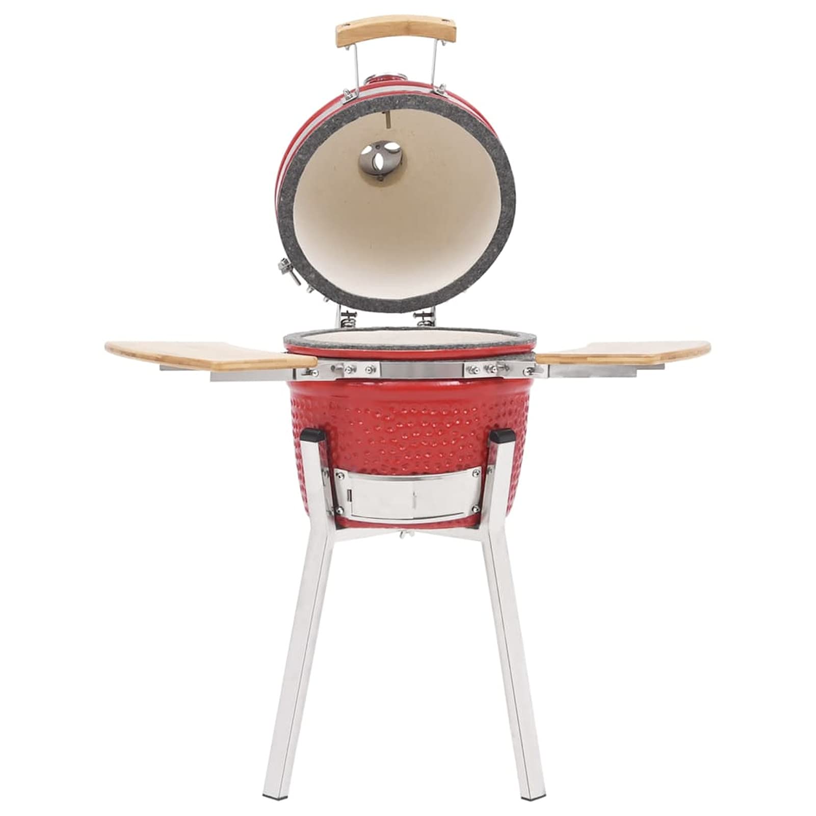 LAPOOH Barbacoa ahumadora Kamado de cerámica 76 cm, Barbacoa Carbon, Ahumador Barbacoa, Parrilla De La Barbacoa, Barbacoa Carbon Y Leña
