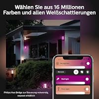Philips Hue Impress Gartenleuchte für den Außenbereich, Schwarz – Ansicht 4