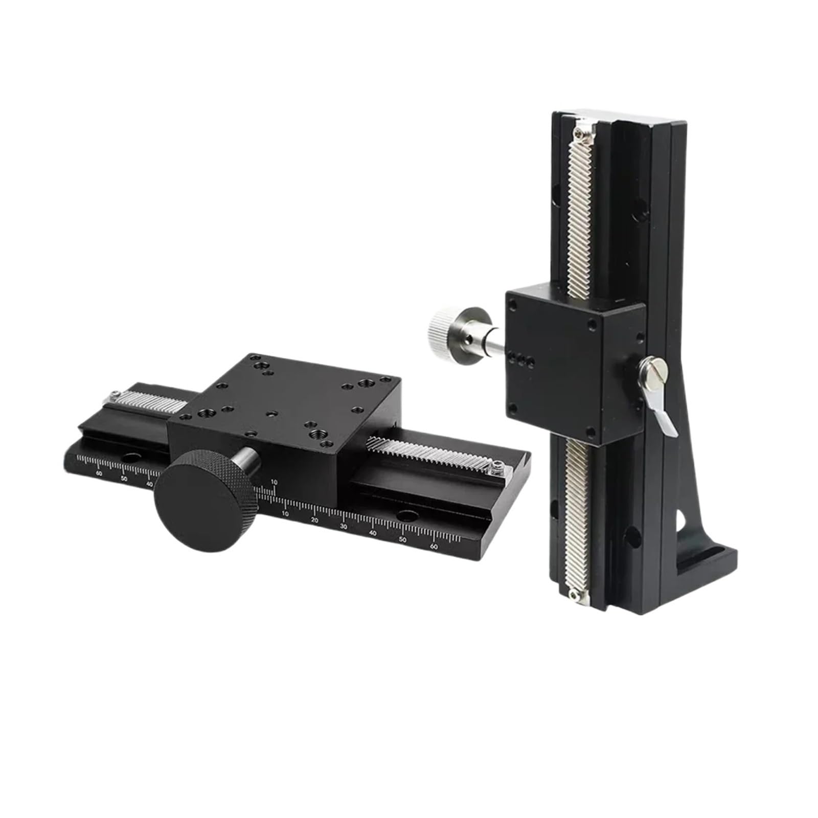1 pz. Tavolo Scorrevole Manuale Tavolo lineare Corsa Lunga Piattaforma di Spostamento ASSE X/Z/XZ(X Axis-LWX40,Length 100mm)
