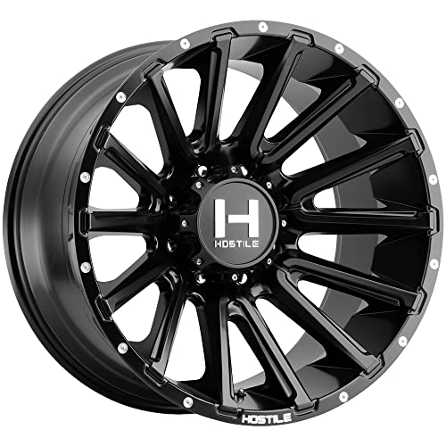 Hostile H123 TYPHOON Custom Wheel - 20x10, -19 Offset, 5x139.7 Bolt Pattern, 87mm Hub - Asphalt Rim