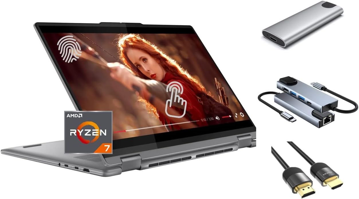 Lenovo Yoga 2-in-1 16 2K Touchscreen Laptop, AMD Jamaica Ubuy