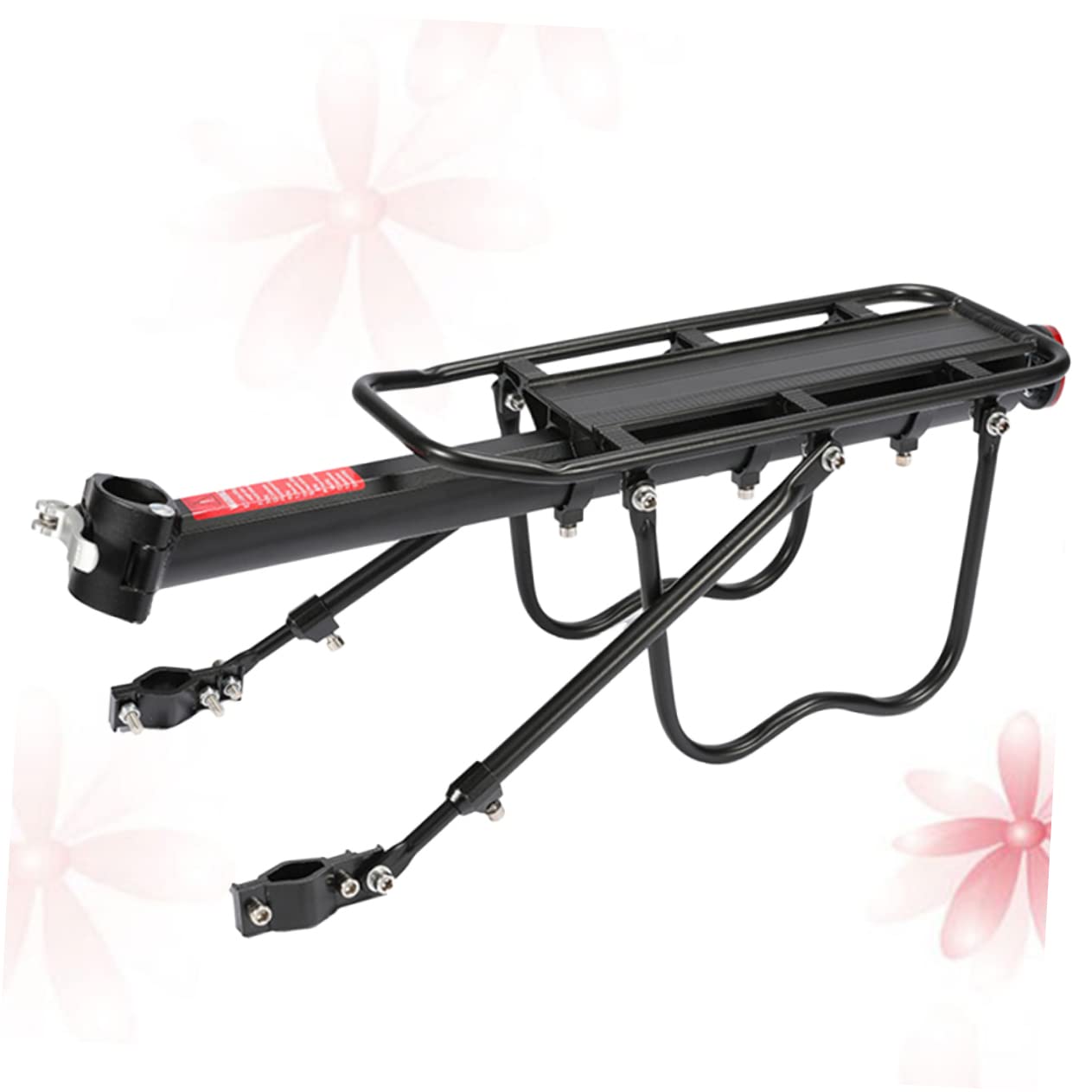 GOOHOCHY Practical Bike Luggage Carrier Easy Install Rear Rack for Road Mountain Bikes Outdoor Use