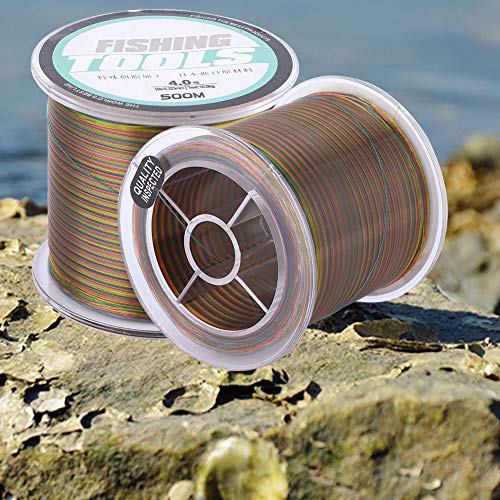 Qqmora 500 m Angelschnur, hochfeste Angelschnur, bunt, flexibel zum Angeln – Bild 4