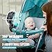 FRIZCOL Portable Stroller Fan, Use As Power Bank, 65H 12000mAh Battery Operated Fan Flexible Tripod Baby Car Seat Fans with Timming, Personal Mini Handheld/Desk/Small Clip On Fans For Stroller
