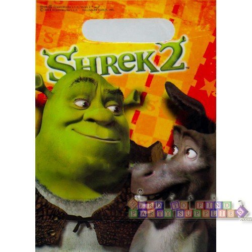 SHREK 2 Party Treat Sacks SHREK & DONKEY (8 Count) by Shrek2