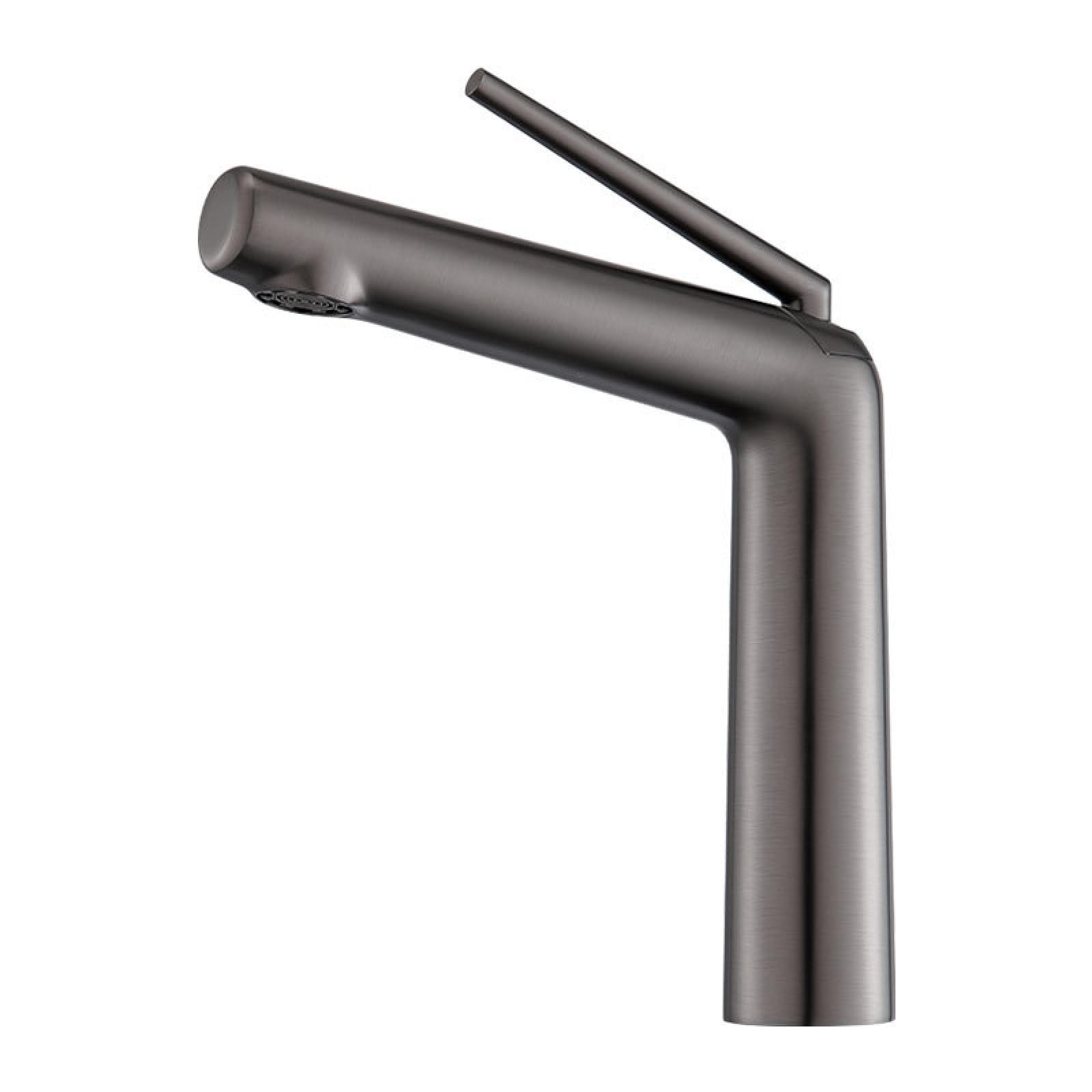 Fanjubei Gray Bathroom Copper Hot And Cold Basin Faucet,