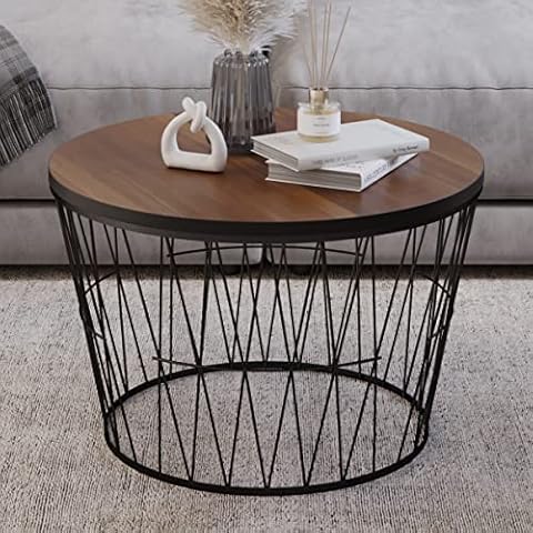 Lavish Home Modern Round Coffee Table Cover