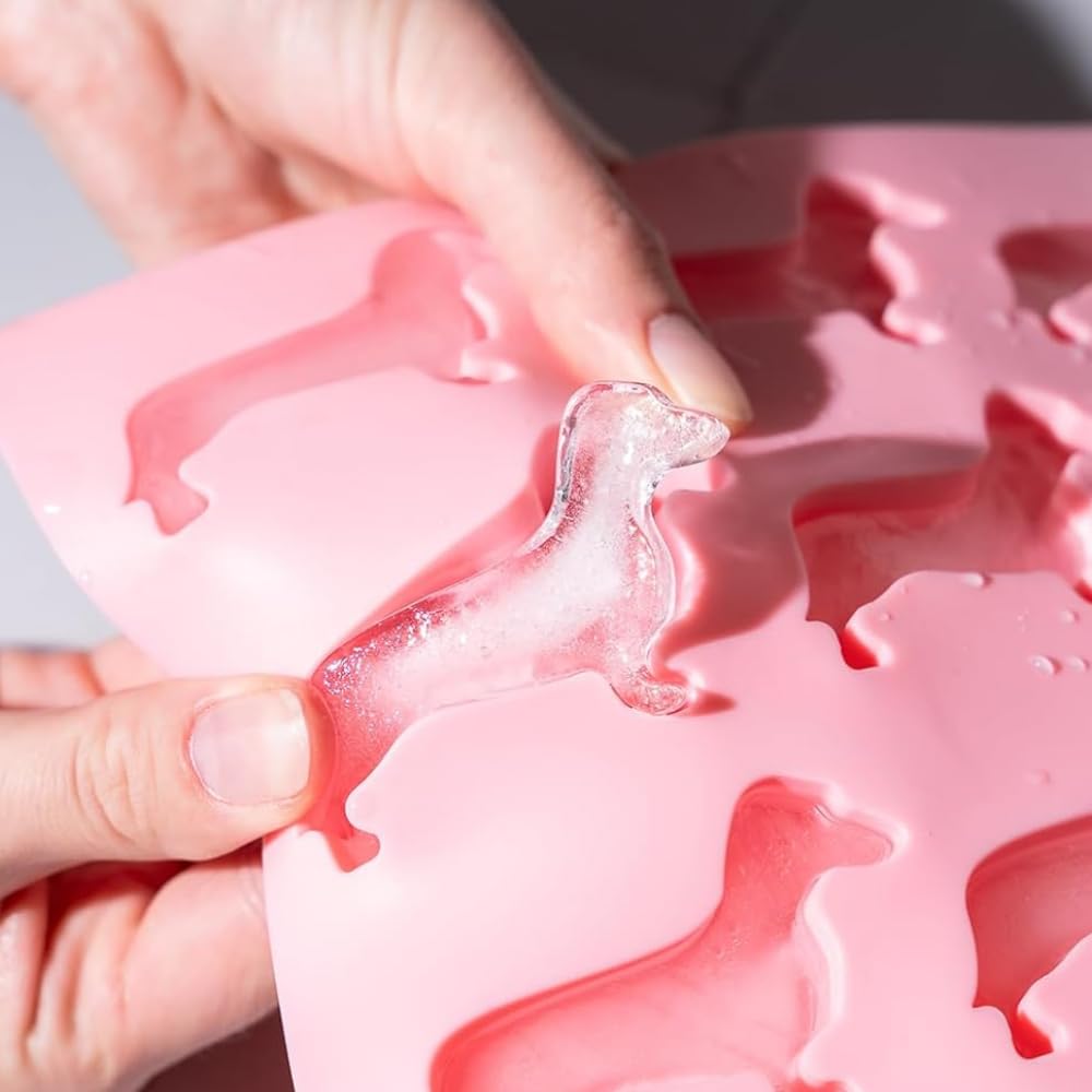 Vassoio Per Cubetti Di Ghiaccio A Forma Di Bassotto | Stampi In Silicone Per Cioccolato E Dolcetti | Regalo Per Amanti Dei Cani