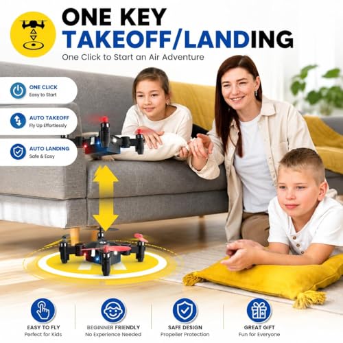 Image of Holy Stone HS190 Foldable Mini Nano RC Drone for Kids Gift Portable Pocket Quadcopter with Altitude Hold 3D Flips and Headless Mode Easy to Fly for Beginners