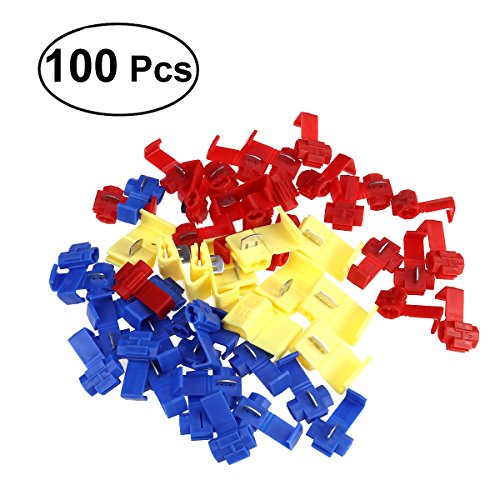BESTOMZ Morsetti di derivazione 100pcs della giuntura senza saldature filo connettore raccordo cavo morsetto cavo Clip set Kit