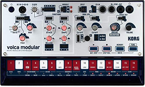 Korg Volca Modular Micro Synthesizer Semi Modular w/ Eight Modules and 16-step Sequencer
