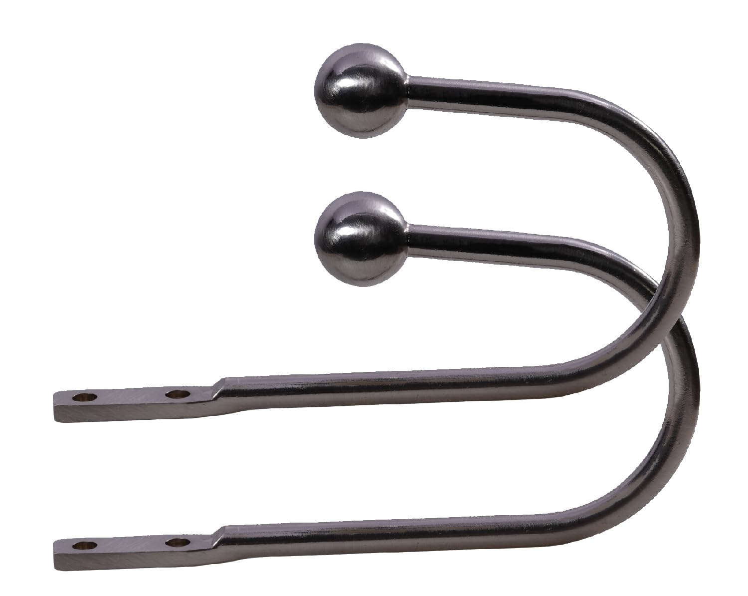 Lister Cartwright Gun Metal (Ball Finial) Curtain Hold Backs 2 X Metal Curtain Holdback Decorative Drapery All Fixing Included (Gun Metal, Ball)