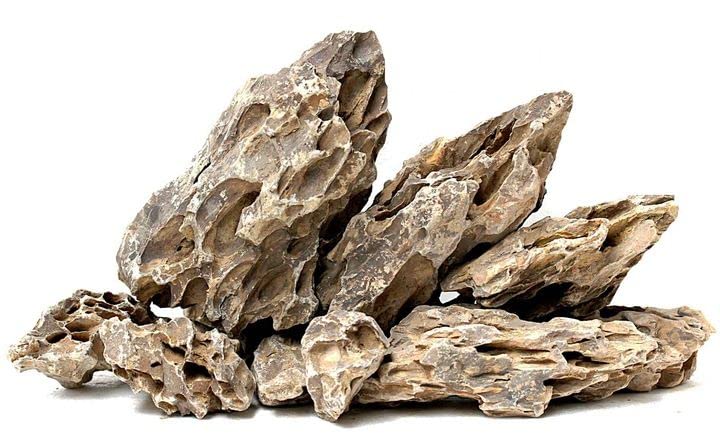 Kamienie do akwarium lub terrarium - naturalna dekoracja akwarium - morskie skały ozdobne - odpowiednie do biotypu Iwagumi - wspomagają filtrację wody - 10kg Dragon
