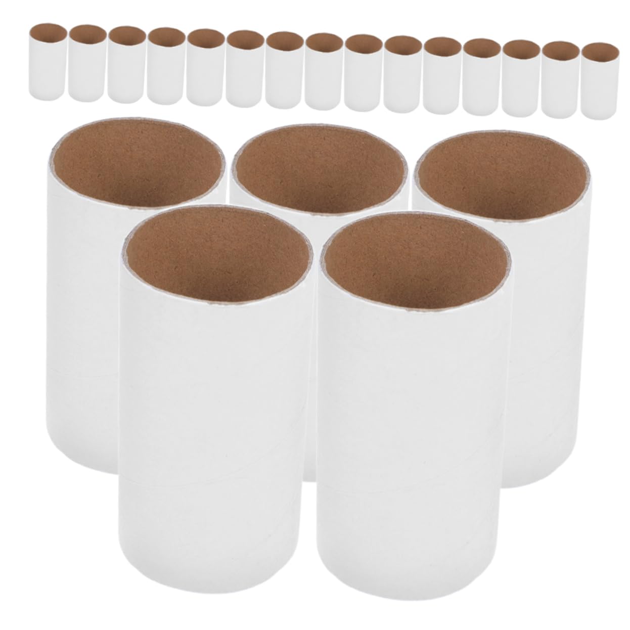 IWOWHERO 20pcs DIY Paper Tubes for Craft Projects Unfinished Craft Rolls for Art Painting and Drawing for Classrooms and Home Use Convenient