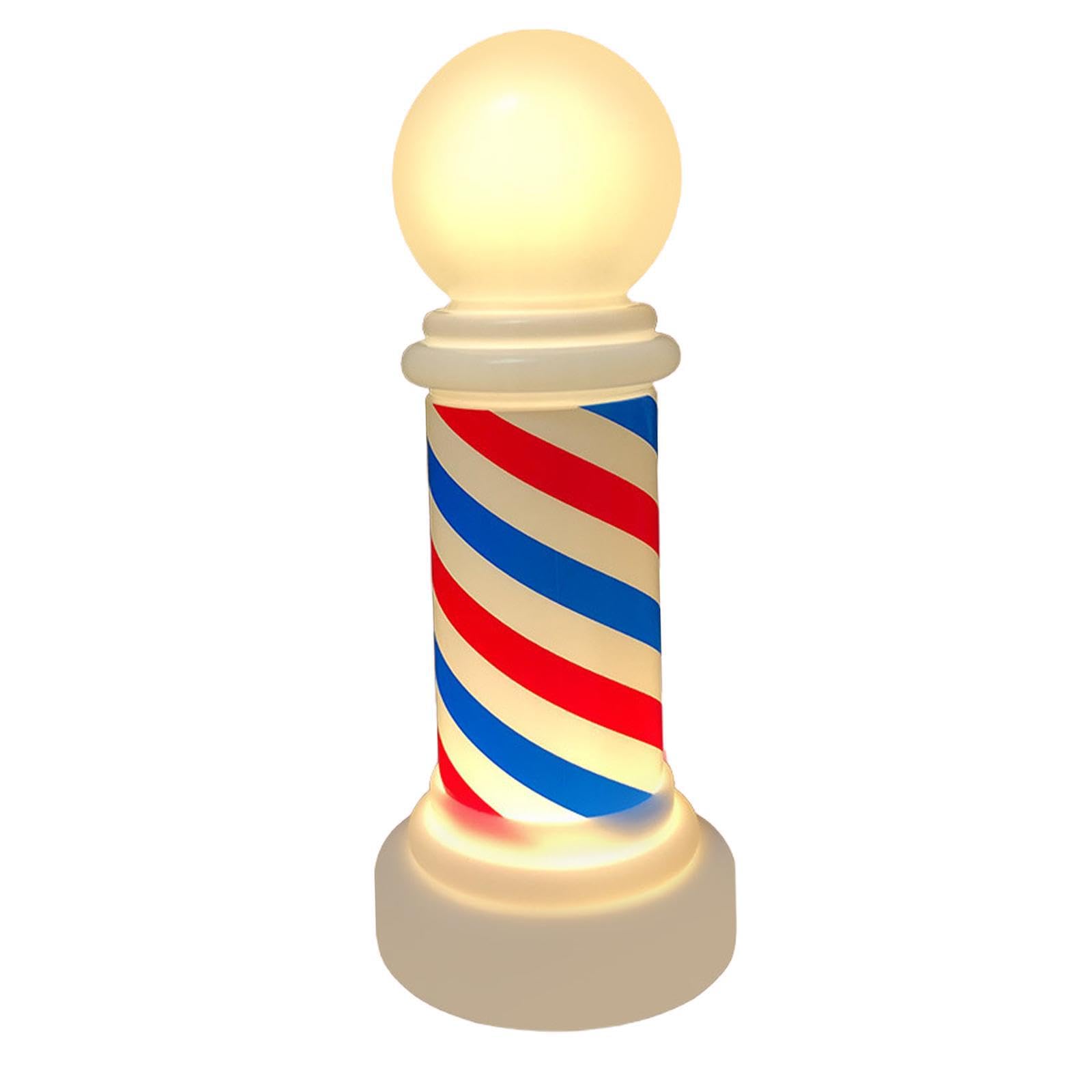 Alcxazs Light Salon Pole Lamp Stunning Barber Shop Accessories Showing Off Stylish Elevating Professional Grooming Space Barber Sign Supply Reusable