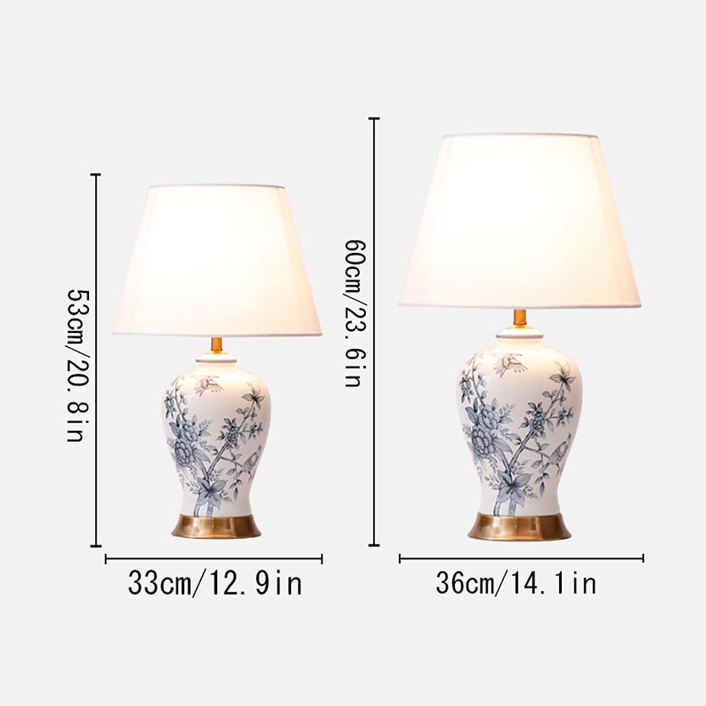 Lámpara de mesa Lampada da tavolo Lampada da comodino in ceramica lampada da comodino semplice for camera da letto, comodino, soggiorno, soggiorno dormitorio y sala de estar