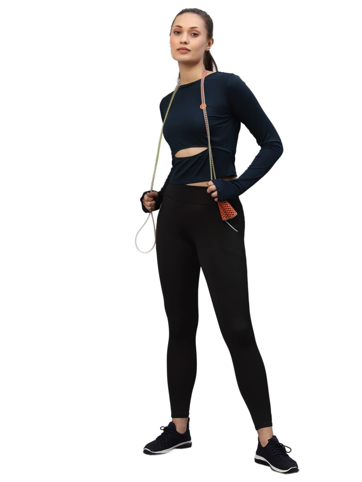 Rigo Women's Solid Slim Fit Active Wear Top-picture-20