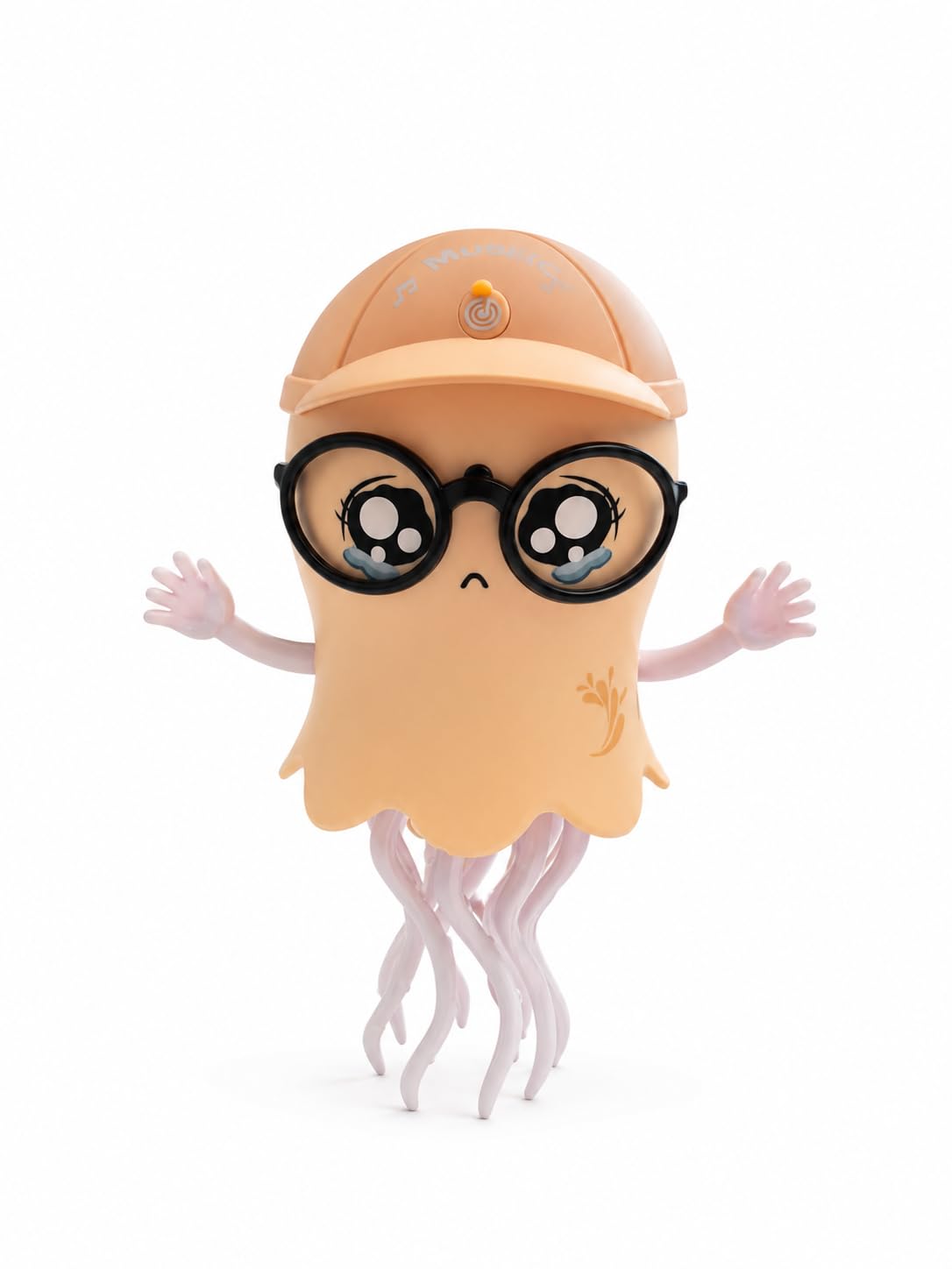 Dancing Jellyfish Toy, Orange | Music & LED Lights, 360° Bump and Go Crawling, Interactive Musical Dancing Robot, Tummy Time Educational-image-39