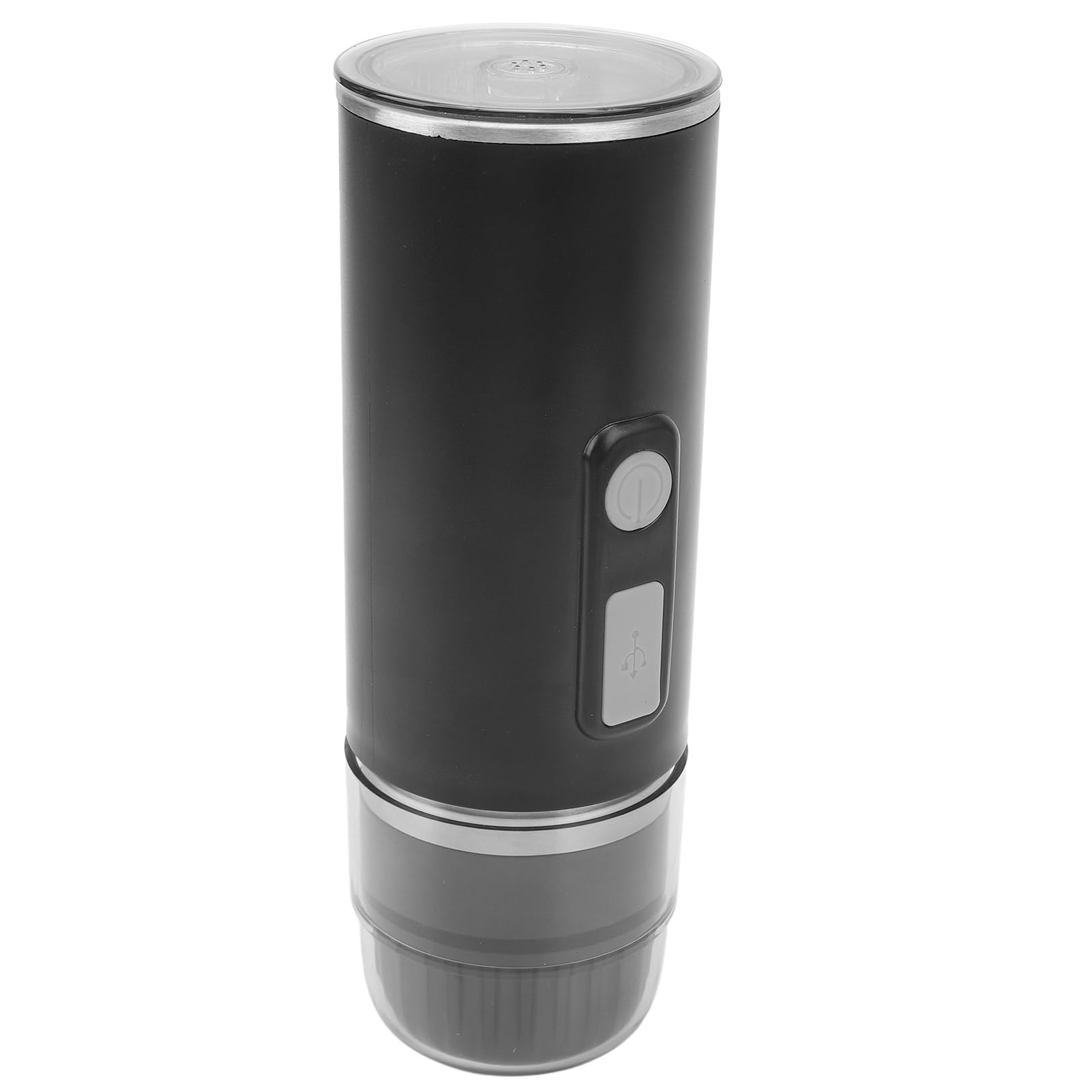 Airshi Portable Espresso Machine, Portable Electric Coffee Machine Small Rechargeable USB Charging Coffee Maker, Compatible with Capsules and Ground Coffee, for Camping, Hiking