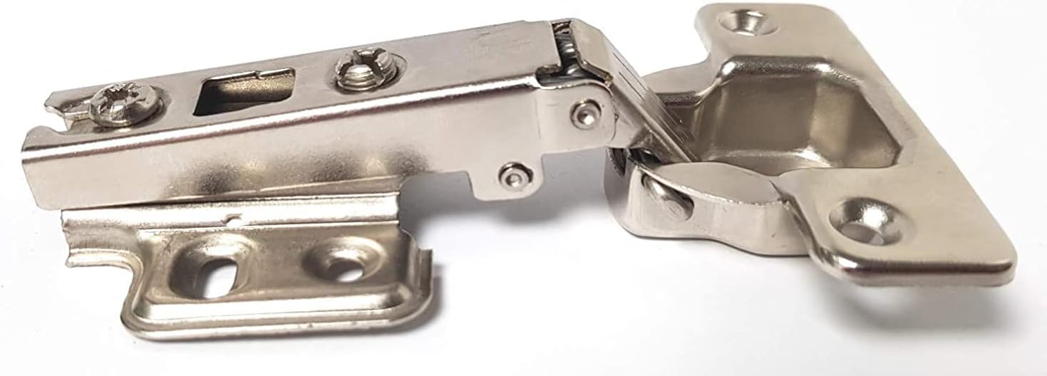 Royal Apex 110 Degree Angle Adjustable Stainless Steel Cabinet Door Concealed Cabinet Hinge Full Overlay Half Overlay Inset Hinges (2, Full Overlay)