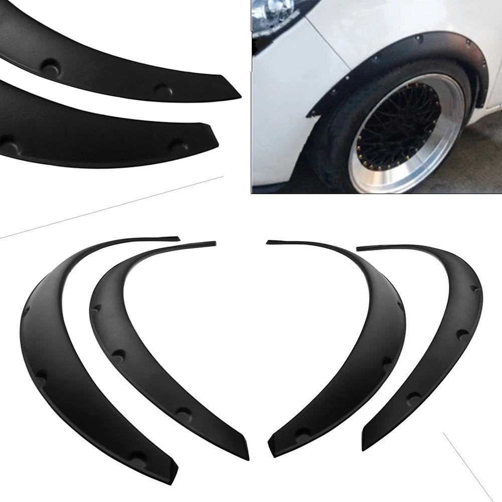 pièces Automobiles Lot De 4 Élargisseurs d'ailes Flexibles Universels De 70 Mm pour Voiture - Accessoires De Voiture - 2,75"/70 Mm