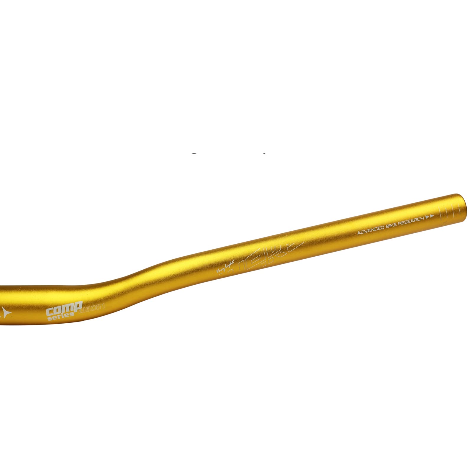WAKE Kierownica rowerowa MTB, 31,8 mm, ze stopu aluminium, podniesiona, do roweru górskiego, 780 mm, złota