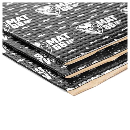 MAT66 ProBlack 80 mil 36 sqft Car Sound Deadening Mat, Butyl Automotive Sound Deadener, Audio Noise Insulation and Dampening