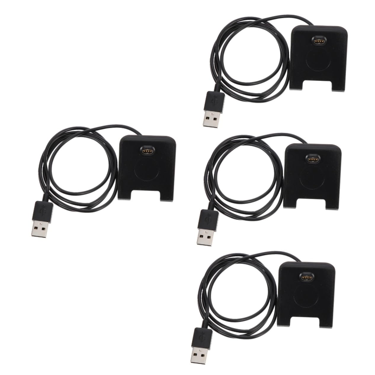 Hemobllo 4pièces Station De Charge Pour Montres Connectées Chargeur Compatible Support De Bureau Léger Et Portable Charge Rapide Et Sûre Pour Montre De Sport