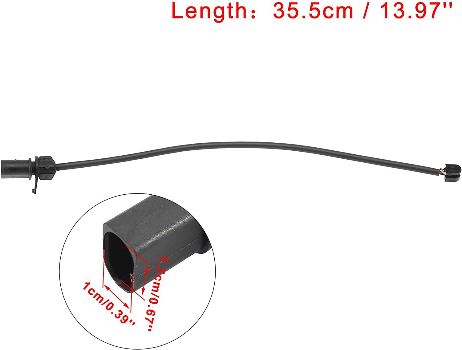 Unifizz 95B907253 4pcs Car Front Brake Pad Wear Sensor for Porsche Macan 2015-2018