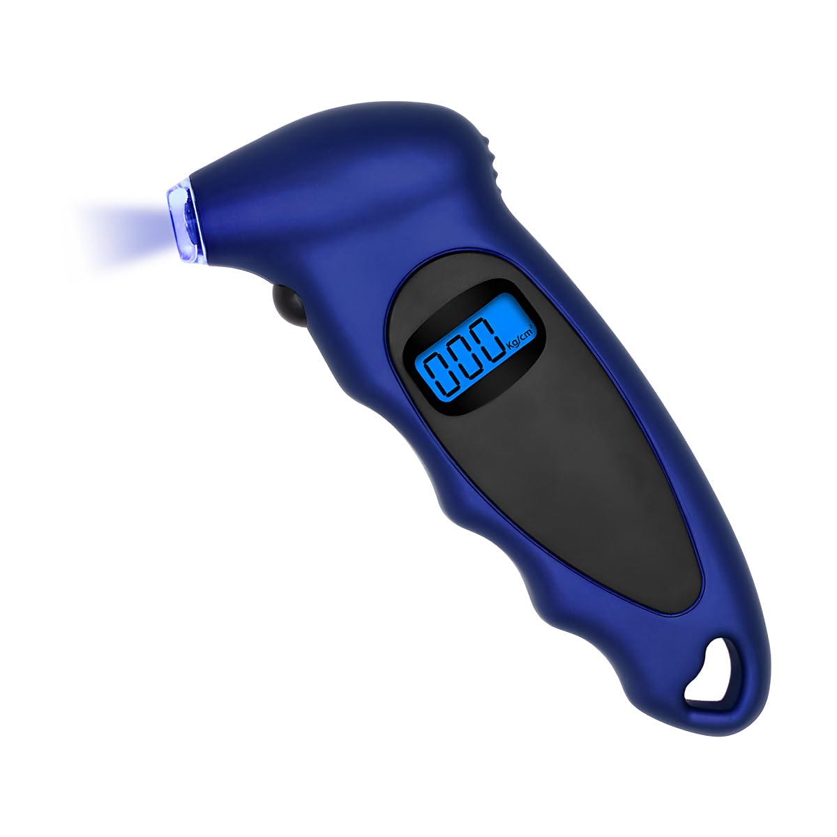 KVAEY Digital Tire Pressure Gauge, 150 PSI 4 Settings Accurate Tire Gauge with Non-Slip Grip, Backlight LCD Tire Pressure Gauge Reader Checker Tool for Car Truck Bicycle Motorcycle (Blue)