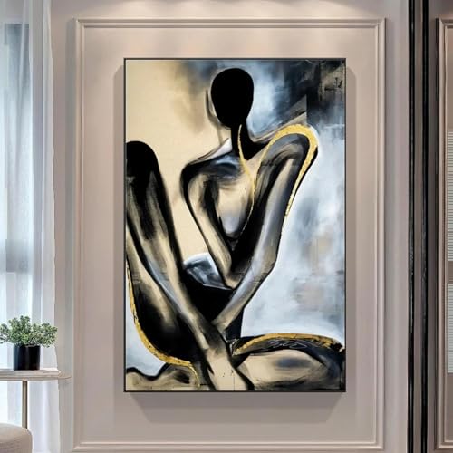 Toile art moderne 60x90 cm avec images abstraites de femmes pour salon LSYALUCK