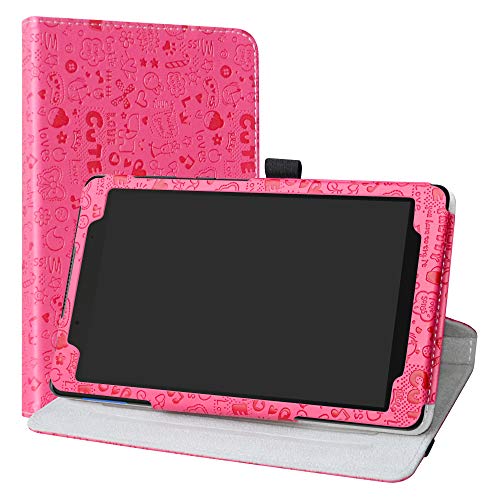 LiuShan Lenovo Tab E8 HD Rotary Funda, Giratoria 360 Grados de Rotación Carcasa con Stand Soporte Caso para 8.0