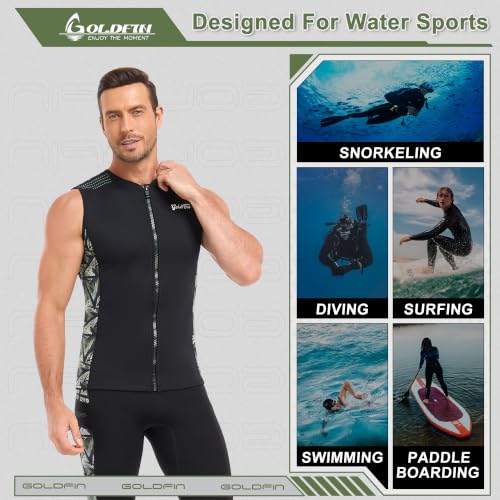 GoldFin Mens Wetsuit Vest 2mm Neoprene Wet Suits Tops miniatura 5