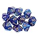 Produktbild Sharplace 10er-Set Acryl 10-seitig Würfel Spielwürfel D10 für Brettspiel Kartenspiel - Blau + Lila
