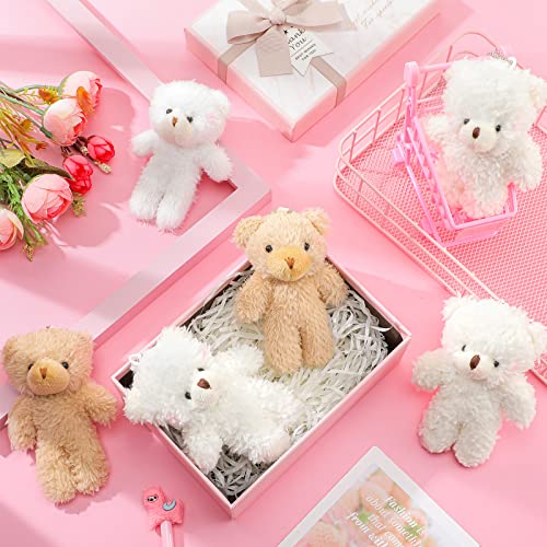 Skylety 24 Pieces Mini Bear Toy 4.7 Inch Stuffed Tiny Bear Jointed Bear Soft Tiny Bear Doll For Diy Keychain Birthday Wedding Xmas Decorations Party Favor #TOP5