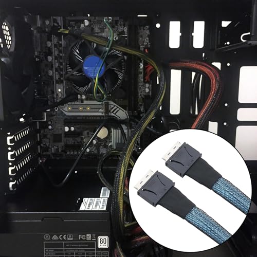 Cable SFF-8611 8i macho a macho PCIe de repuesto para discos duros internos de servidor 5