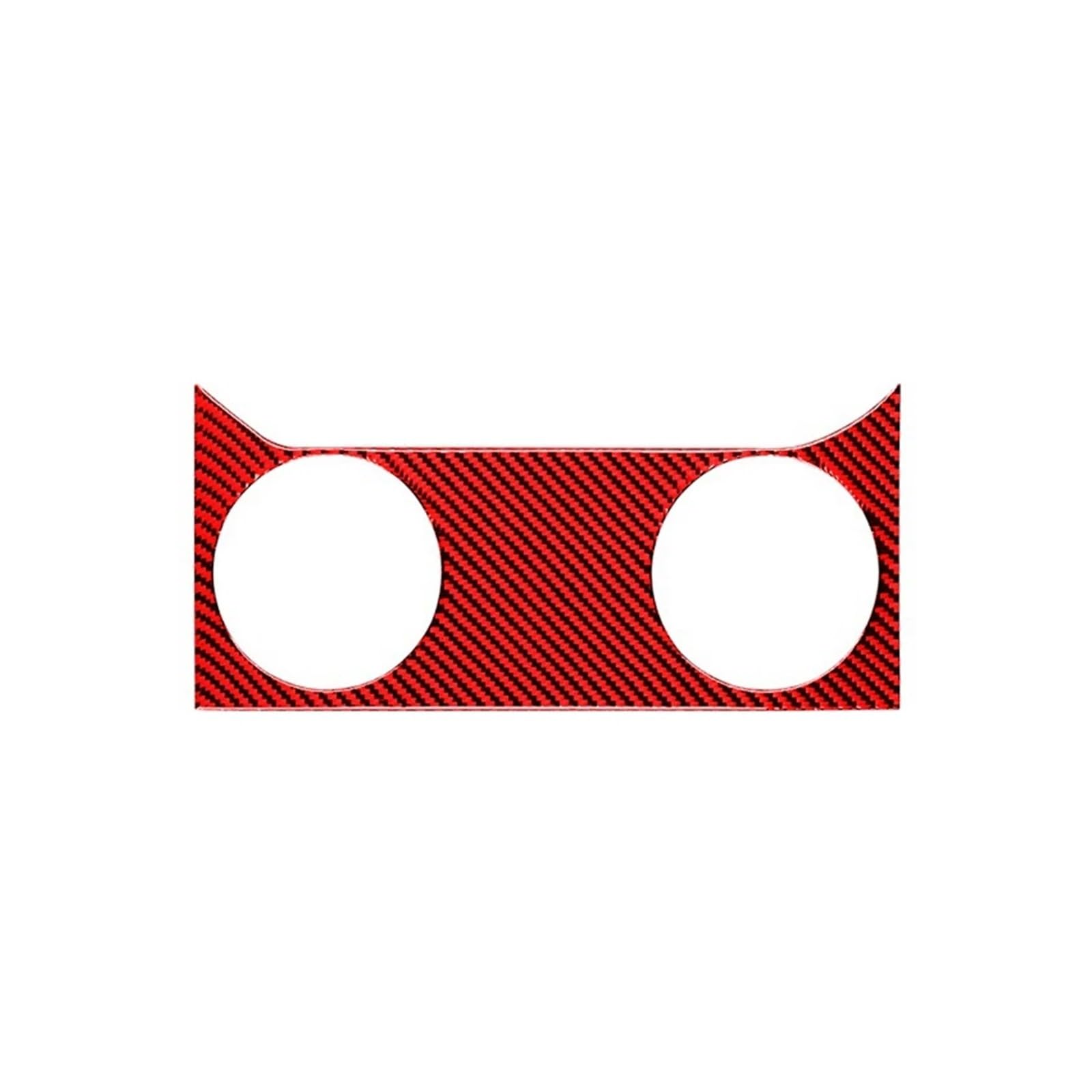 Interior Cover Trim Sticker Carbon Fiber Red Car Air Condition Vent Outlet Cover Trim for Mustang for GT 2005 2006 2007 2008 2009