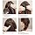Cheeroyal French Hair Braiding Tool Set - in use