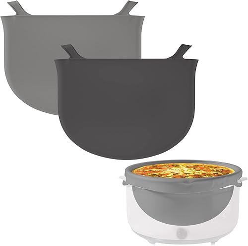 Revestimientos de silicona para olla de cocción lenta para olla de cocción lenta de 6 a 8 cuartos de galón, bolsas de silicona reutilizables, aptos