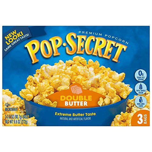 Pop Secret Popcorn, Double Butter, 3-Count Box (9.6 oz) - image 1