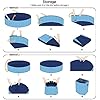 YASITY-Dog-Pool-Foldable-Pet-Swimming-Pool-Outdoor-Bathing-Tub-Kiddie-Pool-with-Protective-Lining-PVC-Collapsible-Pool-for-Medium-Dogs-Cats-and-KidsL-48X12 YASITY Dog Pool - Foldable Pet Swimming Pool for Dogs, Cats, and Kids!