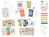 Carpe Diem Fitness Planner - A5 Inserts and Accessories - Fitness Tracking Insert Set, Tab Dividers, Dashboards, Doc It Journal, Bookmark Tablet and Stickers