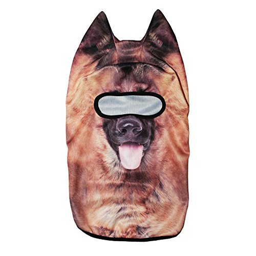 Image of WTACTFUL 3D Animal Ears Balaclava, Breathable Face Mask for Halloween
