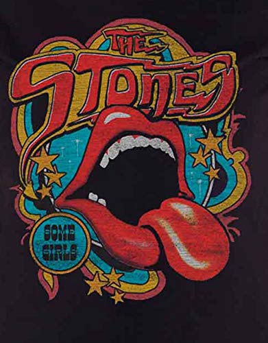 Rolling Stones The T Shirt Retro 70S Vibe Nouveau Officiel Femme Skinny Fit Noir - Les Beatles, Paul McCartney, John Lennon, RIngo Starr, George Harrison Rolling Stones The T Shirt Retro 70S Vibe Nouveau Officiel Femme Skinny Fit Noir – Image 3