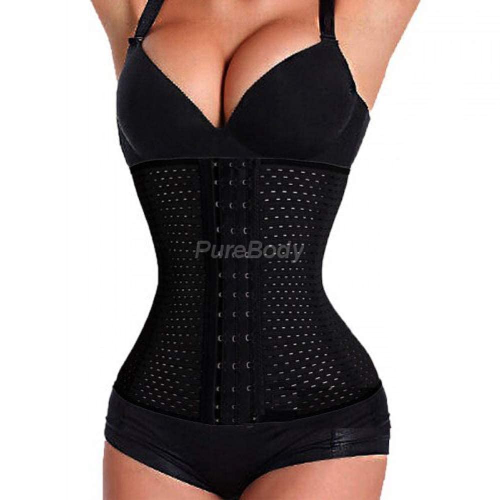 PureBody Waist Trainer – Women's Shapewear – Instantly Black medium