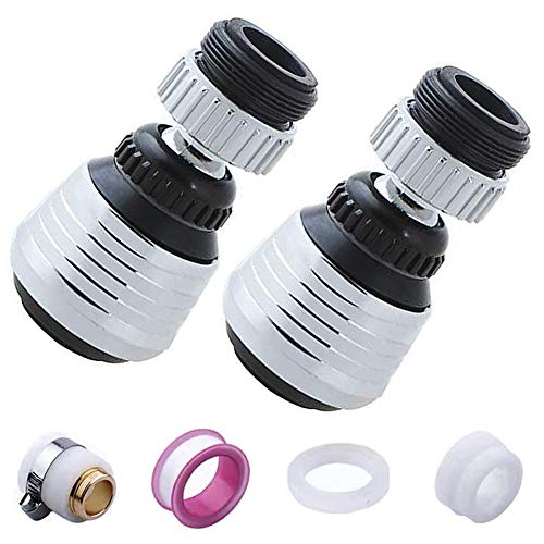 360 u00b0 Giratorio Agua Ahorro Grifo, BETOY Grifo Pulverizador de Tres Engranajes Ajustable Filtro Agua Ahorro Grifo Difusor Accesorios de Cocina Baño, Adecuado para 14-23 mm